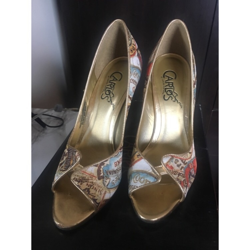 Peep toe heels